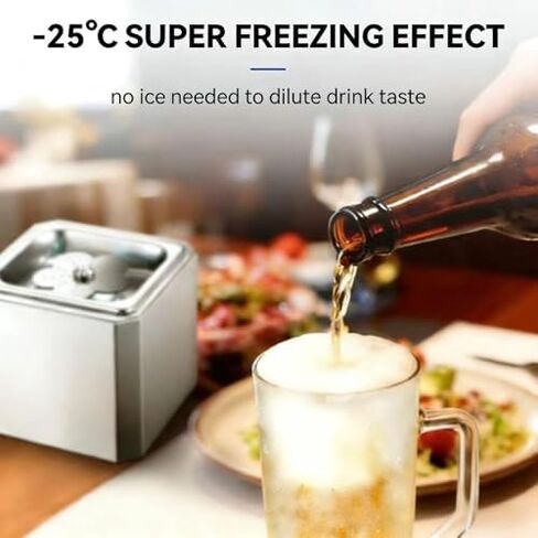 Glass Froster Chiller,Rapid Chill Countertop Unit for Instant Drink Frosting, Stainless Steel Housing,for Cocktails,Beer,Mixed Drinks in Kuwait