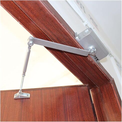 Door Closer, 25-35KG Aluminium Adjustable Closing/Latching Speed Automatic Door Closers Security System Opener in Kuwait
