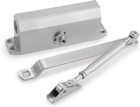 Door Closer, 25-35KG Aluminium Adjustable Closing/Latching Speed Automatic Door Closers Security System Opener in Kuwait