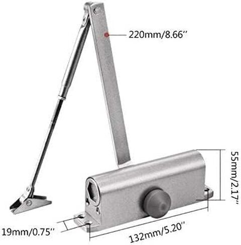 Door Closer, Round Type Adjustable Automatic Spring Hydraulic Closing Latching Door Closers in Saudi Arabia