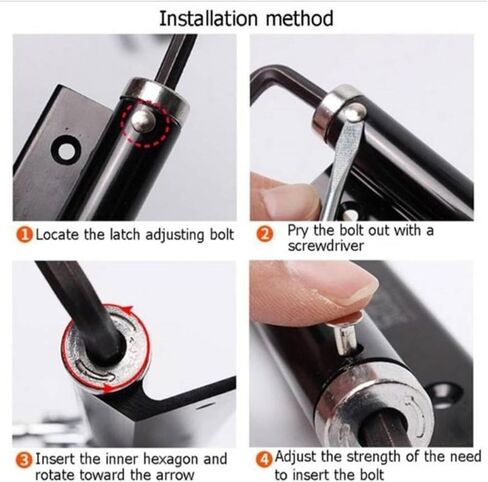 Door Closer, Invisible Door Springs Buffer Closers Household Simple Accessores Stainless Steel Automatic Opener in Saudi Arabia