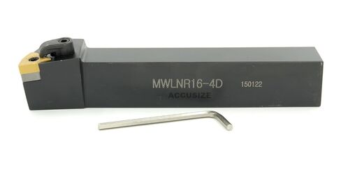 مجموعة أدوات تحويل قابلة للفهرسة MWLNR-12-4C 3/4 بوصة من Accusize Industrial Tools، 5 بوصة OAL، مع 10 إدراجات كربيد WNMG432، اليد اليمنى، 2316-0008INS2 in Kuwait