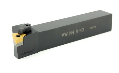 مجموعة أدوات تحويل قابلة للفهرسة MWLNR-12-4C 3/4 بوصة من Accusize Industrial Tools، 5 بوصة OAL، مع 10 إدراجات كربيد WNMG432، اليد اليمنى، 2316-0008INS2 in Kuwait