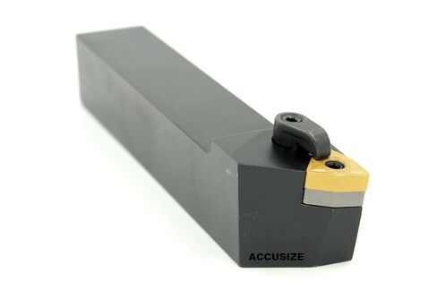 مجموعة أدوات تحويل قابلة للفهرسة MWLNR-12-4C 3/4 بوصة من Accusize Industrial Tools، 5 بوصة OAL، مع 10 إدراجات كربيد WNMG432، اليد اليمنى، 2316-0008INS2 in Kuwait