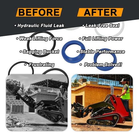 مجموعة إعادة بناء أسطوانة الرفع من Motoparty لسيارة Toro Dingo TX420 TX425 TX427 TX525، بديلة لمجموعة أختام Toro 104-6268 والحلقات الدائرية in Kuwait