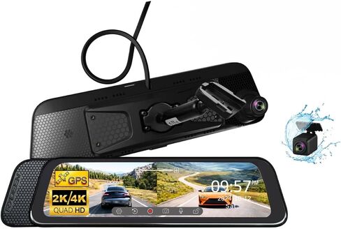 Rydeen R10X-SPL 10" Full HD 1080p Rear View Mirror Monitor w/ 4K/2K Front Camera in Saudi Arabia