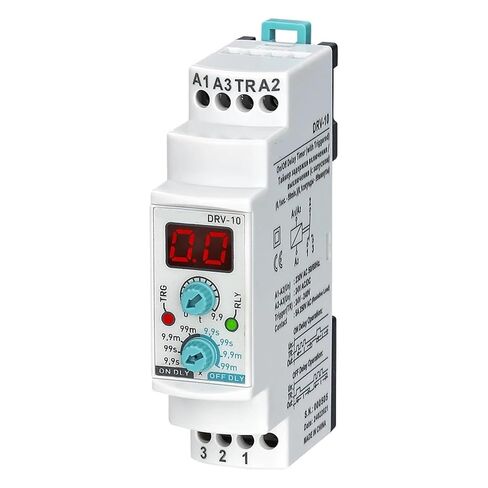 DRV-10 Digital Multifunction On/Off Delay Time Relay with Trigger(220VAC 24VAC-DC) in Saudi Arabia