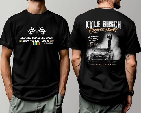 Kyle Busch Forever Rowdy Tribute Shirt Comfort Colors, Racing Legend Graphic Tee, Vintage Motorsports Fan T-Shirt, Race Day Apparel, Gift for Racing Enthusiasts Multicolor in Kuwait