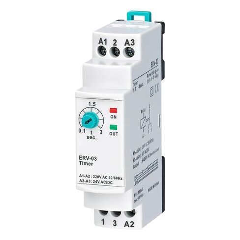 ERV-03 On Delay Time Relay Electronic Adjustable (0.1-3sec.)(110VAC 24VDC) in Saudi Arabia