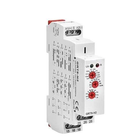 GRT8-N Extended Multifunction Time Relay with 10 Functions AC 12V 24V 220V 230V Timer Delay Relay 16A(GRT8-N1 ACDC12V-240V) in Saudi Arabia