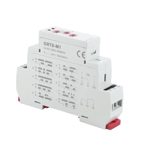 GRT8-M 16A مرحل مؤقت متعدد الوظائف مع 10 خيارات للوظائف AC 12V 24V 220V 230V مرحل الوقت (GRT8-M1 ACDC12V-240V) in Kuwait