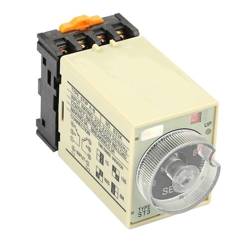 Relay ST3PA‑B 0‑10S Power On Delay Timer Relay Knob Control Time Relay with Base AC 220V Power On Delay Timer Relay in Kuwait