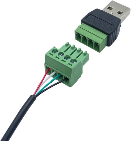4 عبوات USB 2.0 Type-A ذكر/أنثى إلى موصل طرفي برغي 4 دبابيس، محول توصيل محمول in Kuwait