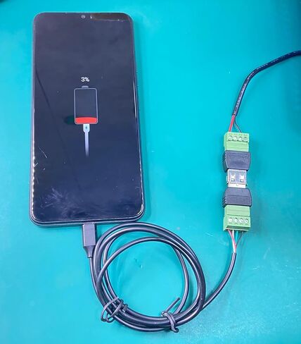 4 عبوات USB 2.0 Type-A ذكر/أنثى إلى موصل طرفي برغي 4 دبابيس، محول توصيل محمول in Kuwait