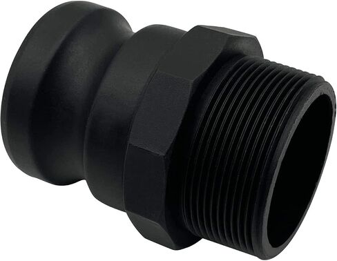 عبوتان: محولات مضخة خزان F-150 Marine القابضة، خيط ذكر NPT مقاس 1.5 بوصة، تركيب Camlock ذكر 1 1/2 بوصة، بولي بروبيلين أسود in Kuwait