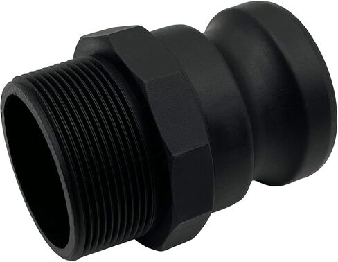عبوتان: محولات مضخة خزان F-150 Marine القابضة، خيط ذكر NPT مقاس 1.5 بوصة، تركيب Camlock ذكر 1 1/2 بوصة، بولي بروبيلين أسود in Kuwait