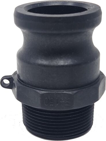عبوتان: محولات مضخة خزان F-150 Marine القابضة، خيط ذكر NPT مقاس 1.5 بوصة، تركيب Camlock ذكر 1 1/2 بوصة، بولي بروبيلين أسود in Kuwait