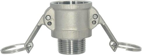 Male Pipe Thread B-Type Trash Pump Fitting, Female Cam Lock, B-Type Hose Fitting, 316 Stainless Steel (1-1/4") in Kuwait