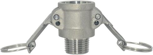 Male Pipe Thread B-Type Trash Pump Fitting, Female Cam Lock, B-Type Hose Fitting, 316 Stainless Steel (1-1/4") in Kuwait