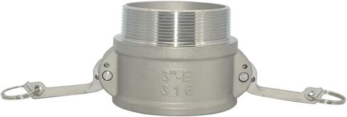 Male Pipe Thread B-Type Trash Pump Fitting, Female Cam Lock, B-Type Hose Fitting, 316 Stainless Steel (1-1/4") in Kuwait