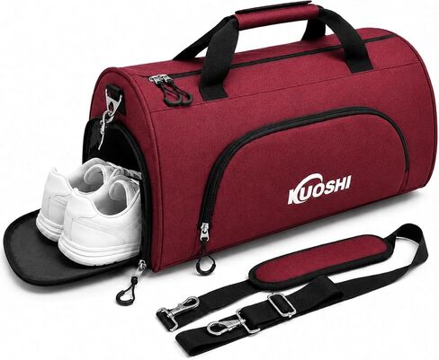 Gym Bag for Men & Women with Shoe Compartment & Wet Pocket, 31L Water Resistant Sports Duffle Bag with Quick-Access Pouch,Multi-Purpose Weekender Overnight Bag in Saudi Arabia
