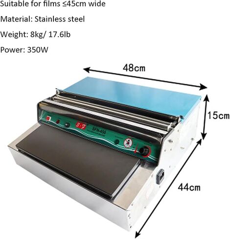 Commercial-Film-Wrapper-Hand-Wrapping-Machine,350W-Plastic-Wrap-Cutting-Machine,High-Temp-Cutting-Higher-Efficiency,for-Packing-Food-Fruit in Kuwait