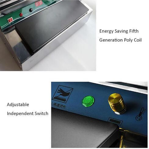 Commercial-Film-Wrapper-Hand-Wrapping-Machine,350W-Plastic-Wrap-Cutting-Machine,High-Temp-Cutting-Higher-Efficiency,for-Packing-Food-Fruit in Kuwait