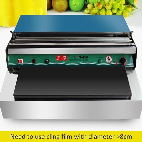 Commercial-Film-Wrapper-Hand-Wrapping-Machine,350W-Plastic-Wrap-Cutting-Machine,High-Temp-Cutting-Higher-Efficiency,for-Packing-Food-Fruit in Kuwait