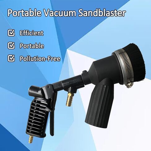 Portable Vacuum Sandblaster, Recovery Blasting Machine with Ceramic Nozzle for Efficient Paint Cleaning and Material Collection in Kuwait