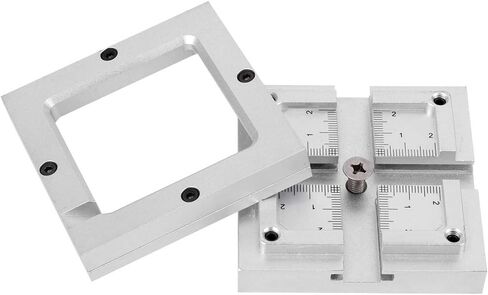 BGA Reballing Station Aluminum Alloy HT - 80H Universal Fixed Steel Mesh Stencil Kit - Durable Wear - Rework Fixture for 9mm to 43mm Chips, Laptop CPU & Mobile Solder in Kuwait