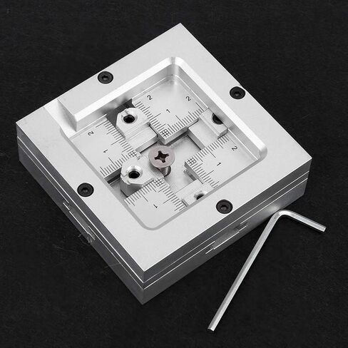 BGA Reballing Station Aluminum Alloy HT - 80H Universal Fixed Steel Mesh Stencil Kit - Durable Wear - Rework Fixture for 9mm to 43mm Chips, Laptop CPU & Mobile Solder in Kuwait