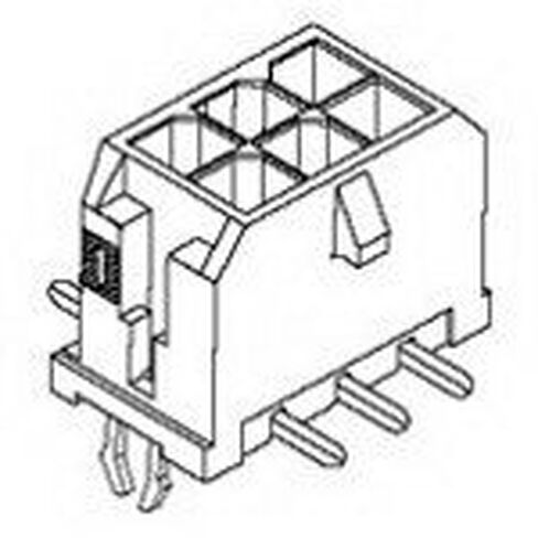 Molex/Waldom, 43045-0215, Conn Power HDR 2 POS 3mm Solder ST SMD 2 Terminal 1 Port Micro-Fit 3.0™ T/R (200 Item/s) in Kuwait
