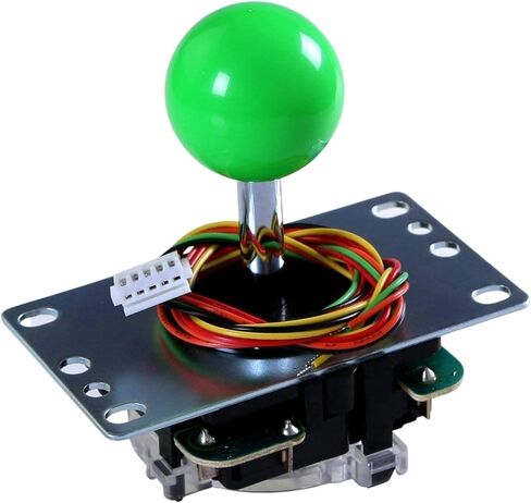 عصا التحكم SANWA JLF-TP-8YT باللون الأحمر الأصلي - من أجل لعبة Arcade Jamma 4 و8 طرق قابلة للتعديل، متوافقة مع عصا التحكم Catz Mad SF4 Tournament (أعلى الكرة الحمراء)، تستخدم في خزانة آلة ألعاب Arcade S@NWA in Saudi Arabia