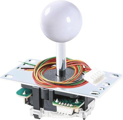 عصا التحكم SANWA JLF-TP-8YT باللون الأحمر الأصلي - من أجل لعبة Arcade Jamma 4 و8 طرق قابلة للتعديل، متوافقة مع عصا التحكم Catz Mad SF4 Tournament (أعلى الكرة الحمراء)، تستخدم في خزانة آلة ألعاب Arcade S@NWA in Saudi Arabia