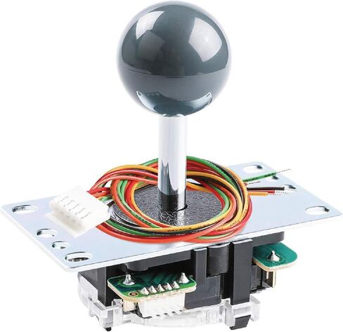 عصا التحكم SANWA JLF-TP-8YT باللون الأحمر الأصلي - من أجل لعبة Arcade Jamma 4 و8 طرق قابلة للتعديل، متوافقة مع عصا التحكم Catz Mad SF4 Tournament (أعلى الكرة الحمراء)، تستخدم في خزانة آلة ألعاب Arcade S@NWA in Saudi Arabia