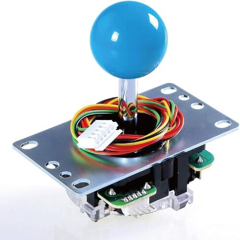 عصا التحكم SANWA JLF-TP-8YT باللون الأحمر الأصلي - من أجل لعبة Arcade Jamma 4 و8 طرق قابلة للتعديل، متوافقة مع عصا التحكم Catz Mad SF4 Tournament (أعلى الكرة الحمراء)، تستخدم في خزانة آلة ألعاب Arcade S@NWA in Saudi Arabia