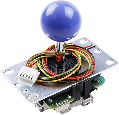 عصا التحكم SANWA JLF-TP-8YT باللون الأحمر الأصلي - من أجل لعبة Arcade Jamma 4 و8 طرق قابلة للتعديل، متوافقة مع عصا التحكم Catz Mad SF4 Tournament (أعلى الكرة الحمراء)، تستخدم في خزانة آلة ألعاب Arcade S@NWA in Saudi Arabia