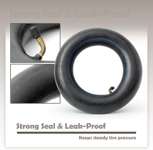 10 Inch Inner Tubes Compatible with IScooter iX3 iX4 iX5 iX7 pro Electric Off-Road Scooter, Rear Front Wheel Tires Parts Replacement Thickened Rubber Puncture-Resistant Black in Kuwait