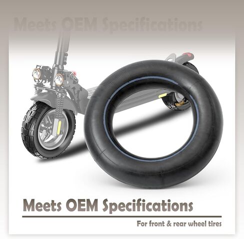 10 Inch Inner Tubes Compatible with IScooter iX3 iX4 iX5 iX7 pro Electric Off-Road Scooter, Rear Front Wheel Tires Parts Replacement Thickened Rubber Puncture-Resistant Black in Kuwait