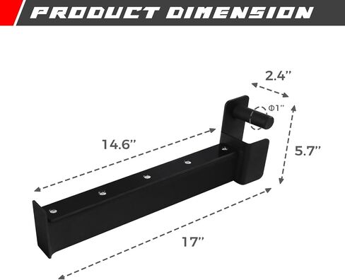 مرفق قفص الطاقة من RitFit Spotter Arms، قضبان أمان لحامل القرفصاء لرف الطاقة 2.36 بوصة × 2.36 بوصة، ملحق قضيب القرفصاء الآمن لصالة الألعاب الرياضية المنزلية in Kuwait