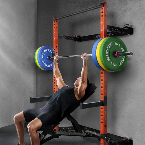 مرفق قفص الطاقة من RitFit Spotter Arms، قضبان أمان لحامل القرفصاء لرف الطاقة 2.36 بوصة × 2.36 بوصة، ملحق قضيب القرفصاء الآمن لصالة الألعاب الرياضية المنزلية in Kuwait