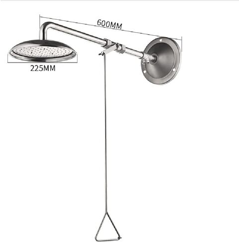 Wall Mounted Eyewash Shower Station, Eye Wash Shower System, Safety Shower Washing Device for Laboratory and Factory in Kuwait