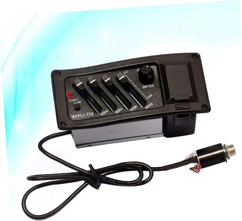 Folk Guitarra Pickup Eq Band Amplifier System for Acoustic Guitars Pre Wired with Volume Control and Connecting Wire Essential Accessory for Sound in Kuwait