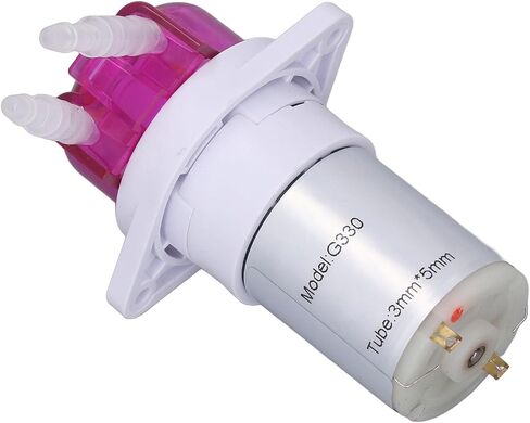 مضخة تمعجية صغيرة من Mingzhe، مضخة جرعات كهربائية صغيرة بتيار مستمر لنقل السوائل وتعبئتها، أنبوب سيليكون شفاف، (DC12V) in Kuwait