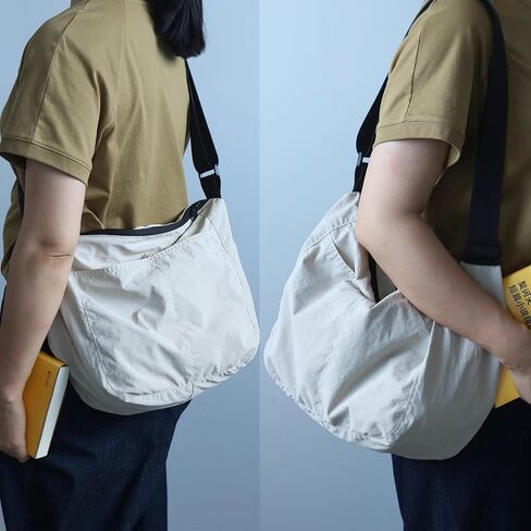 محفظة كروس من النايلون خفيفة الوزن للجنسين، حقيبة كتف كاجوال مقاومة للماء مع حزام عريض قابل للتعديل in Kuwait