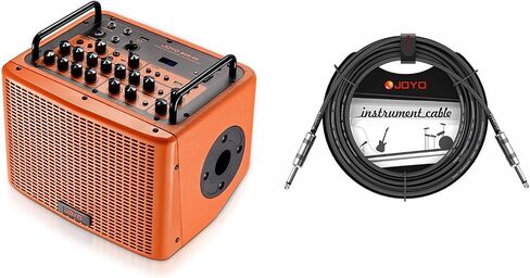 JOYO 40W Acoustic Amplifier (BSK-40 Orange) Bundle with JOYO Audio Instrument Cable 15ft (CM-04) in Kuwait