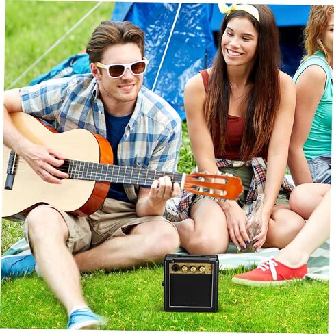 Yardwe 1pc Guitar Accessories Mini Guitar Amplifier Loudspeaker for Players Outdoor and Folk Music in Kuwait