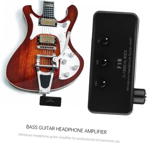 Portable Mini Electric Guitar Amplifier Bass Guitar Headphone Amp for Practice Lightweight Pocket Size Dual Channel Output in Kuwait