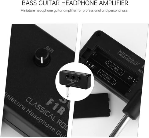Portable Mini Electric Guitar Amplifier Bass Guitar Headphone Amp for Practice Lightweight Pocket Size Dual Channel Output in Kuwait