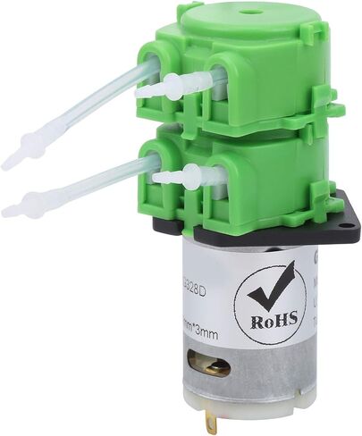 Double Head Micro Peristaltic Water Pump Circulating for Liquid Dosing 1x3mm Tube (DC12V) in Kuwait